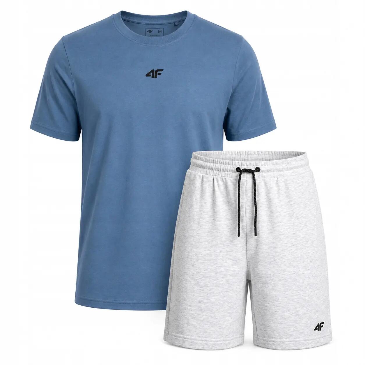 4F T-SHIRT MĘSKI +SPODENKI KOMLET ZSTAW SPORTOWY NA CO DZIEŃ XXL SS26 2/8