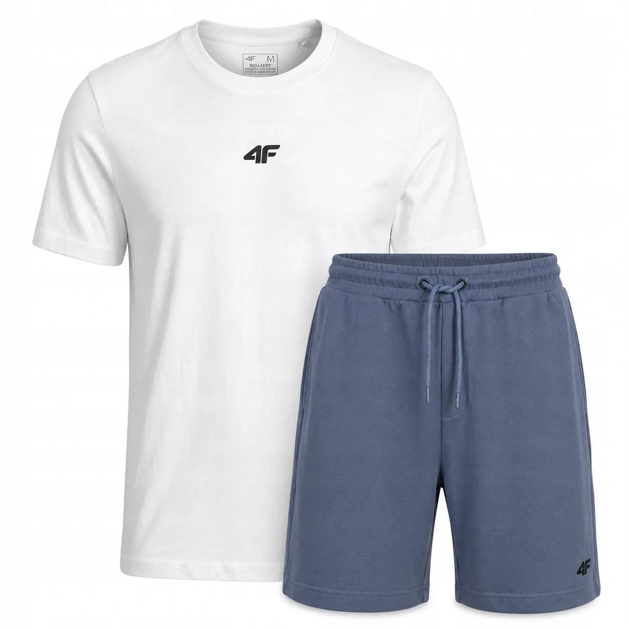 T-SHIRT MĘSKI + SPODENKI 4F KOMLET ZESTAW SPORTOWY NA CO DZIEŃ XL SS26 2/8