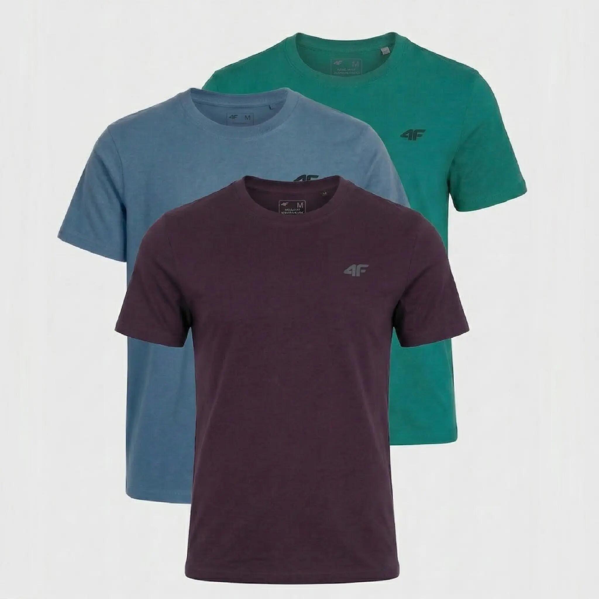 T-SHIRT MĘSKI 4F KOSZULKA LIMITOWANA KOMPLET ZESTAW 3 SZTUKI L M3948 SS26 2/9