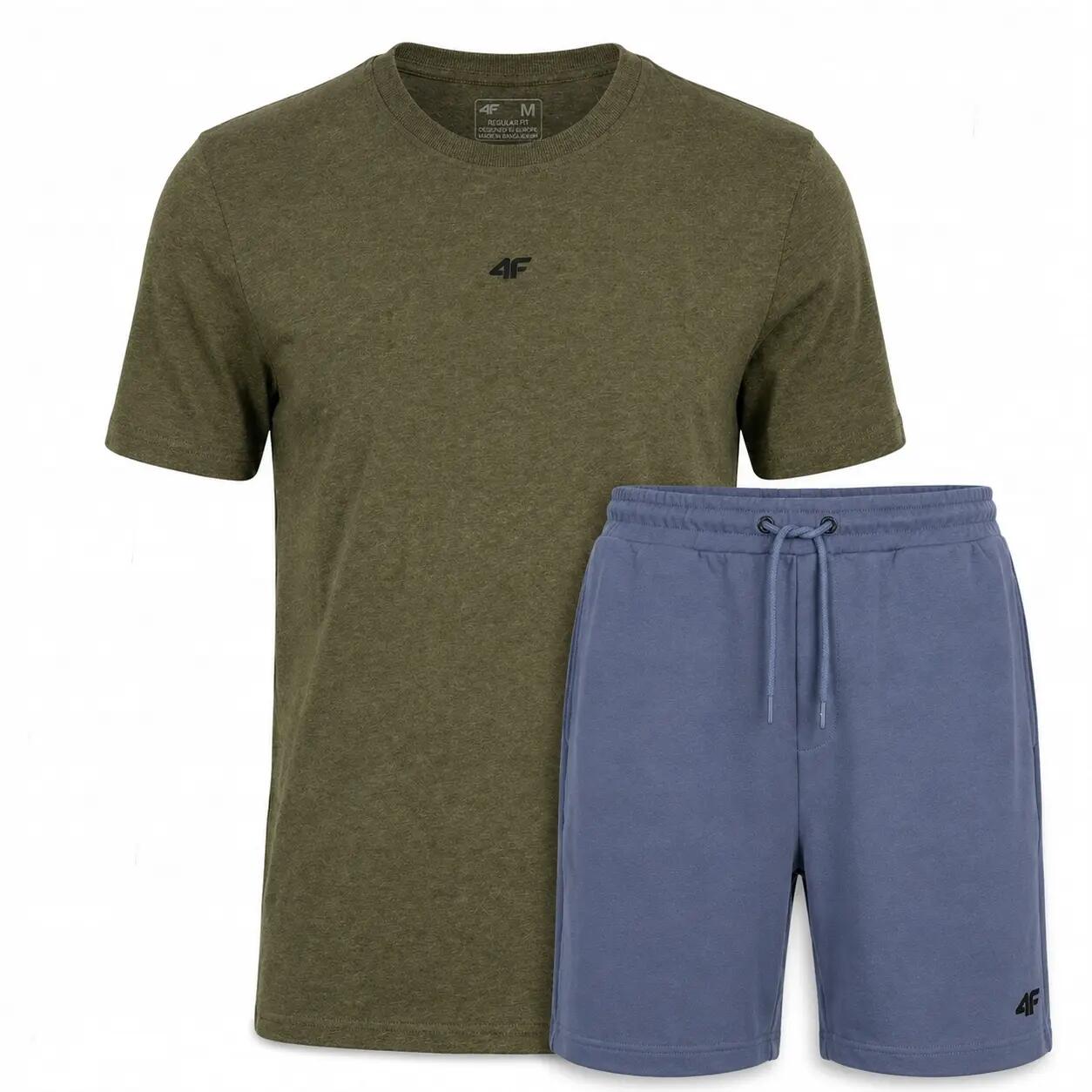 T-SHIRT MĘSKI + SPODENKI 4F KOMLET ZESTAW SPORTOWY NA CO DZIEŃ XL SS26 2/8