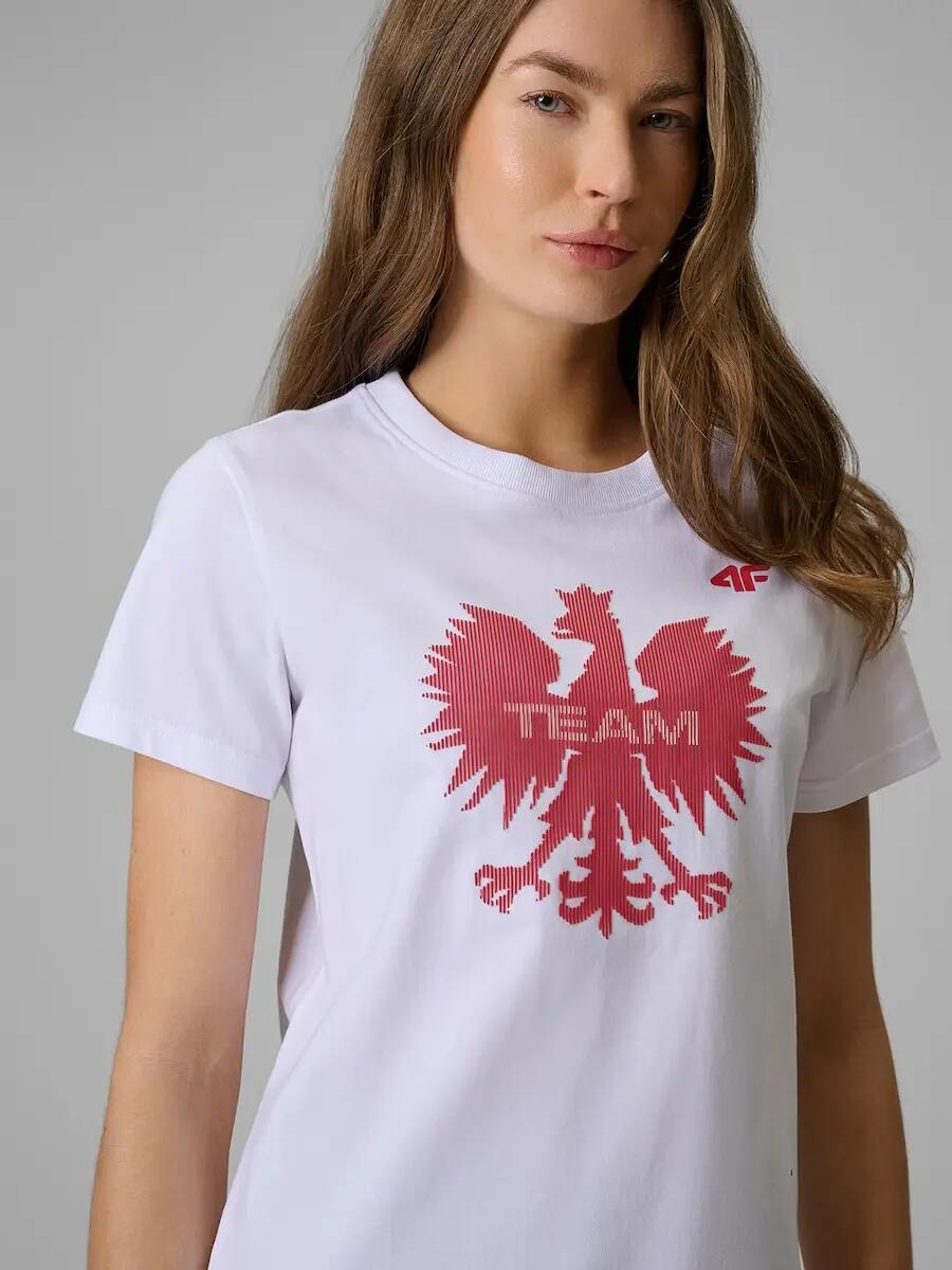 Koszulka kibica damska 4F 4FRSS26TTSHF4379 3/6
