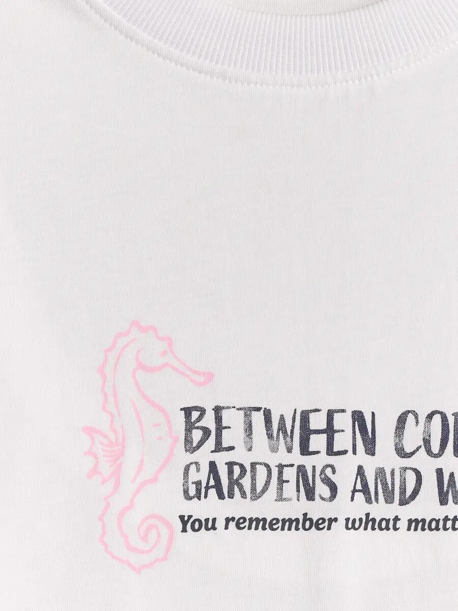 T-shirt loose z nadrukiem damski  4F 4FRSS26TTSHF4022 3/3