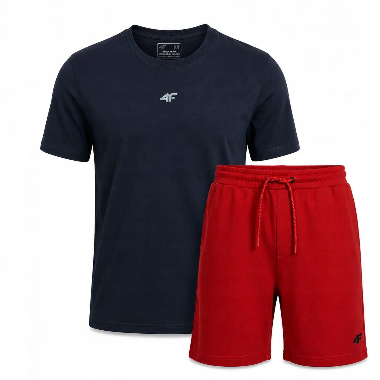 KOMPLET 4F T-SHIRT MĘSKI + SPODENKI ZESTAW SPORTOWY NA CO DZIEŃ xl SS26 2/7