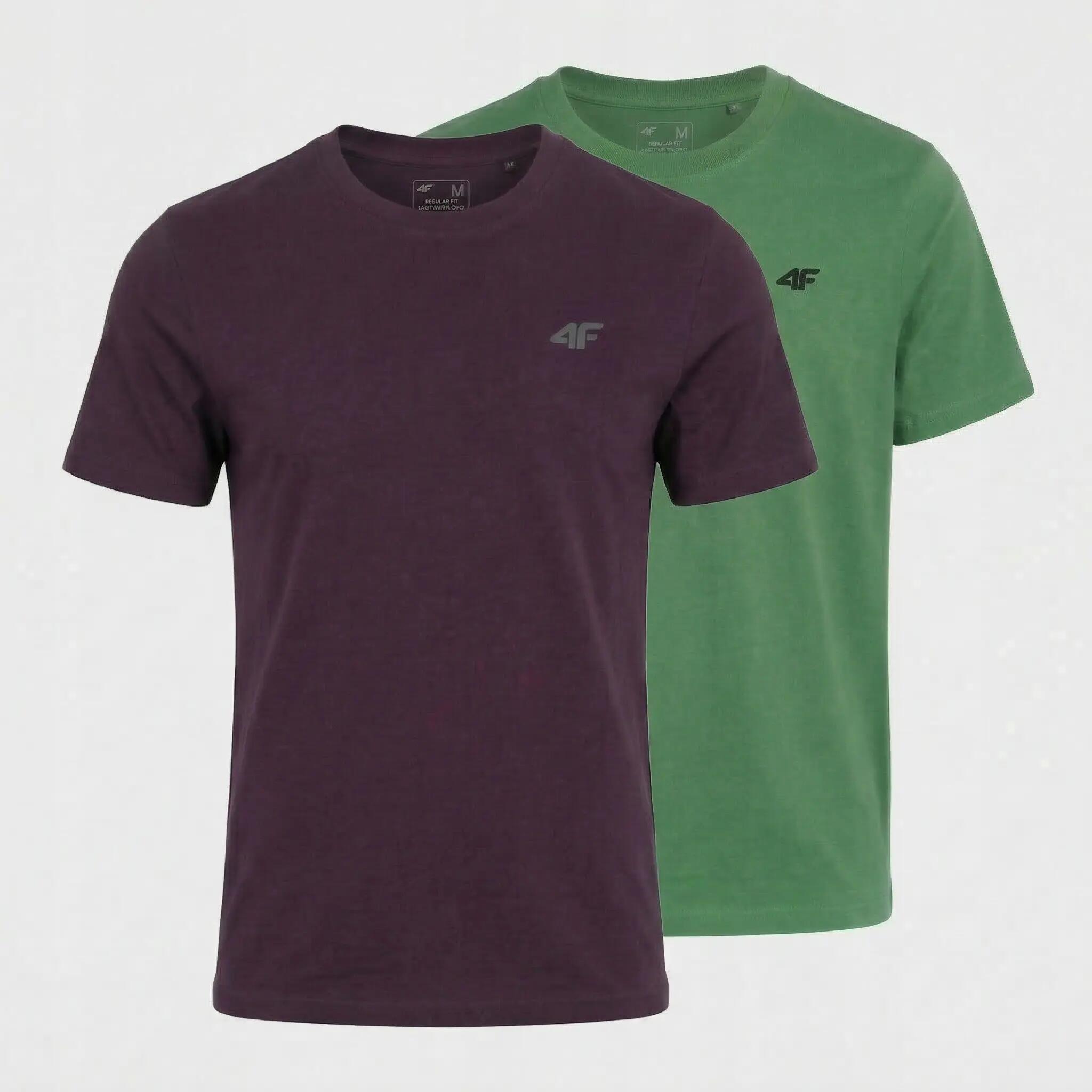 KOSZULKA MĘSKA LIMITOWANA 4F T-SHIRT KOMPLET ZESTAW 2 SZTUKI S M3948 SS26 1/6