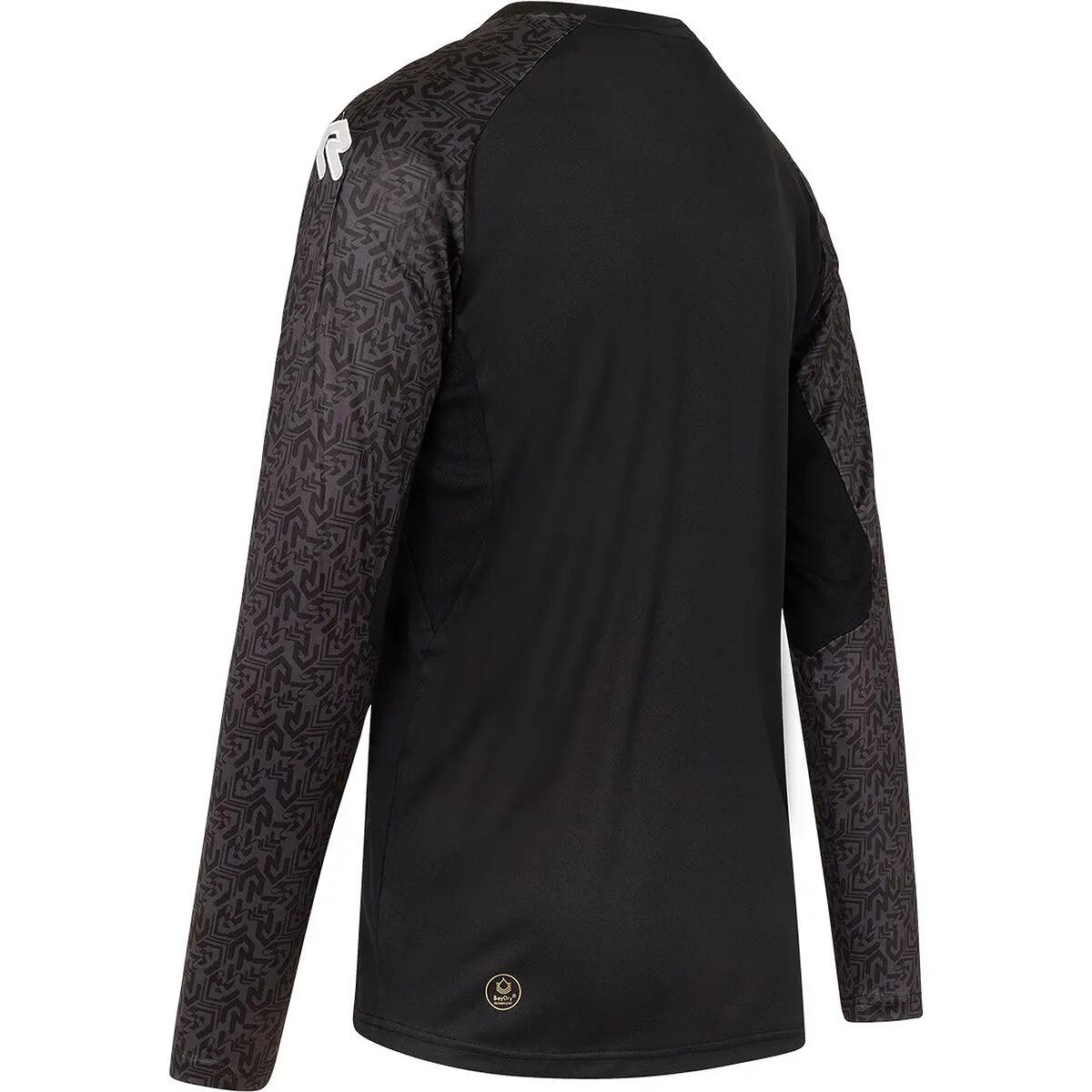 Heren - Voetbal - Keepershirt - ademend, lange mouw - Robey Patron - zwart 3/4