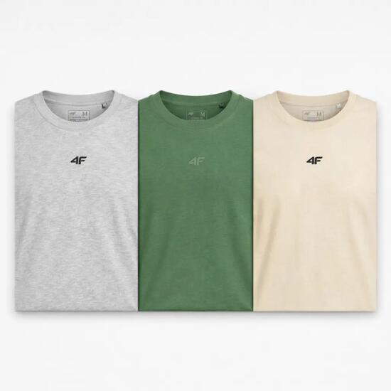T-SHIRT MĘSKI KOSZULKA 4F ZESTAW LIMITOWANY KOMPLET 3 SZTUKI XXL M3947 SS26
