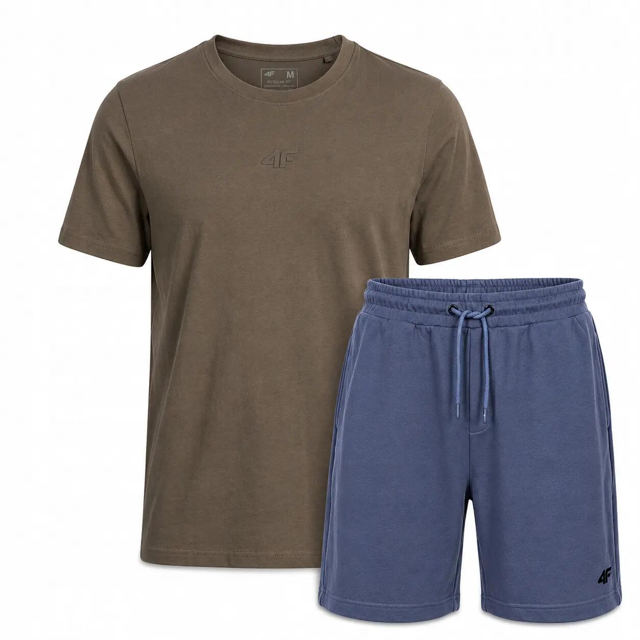 T-SHIRT MĘSKI + SPODENKI 4F KOMLET ZESTAW SPORTOWY NA CO DZIEŃ XL SS26 2/8