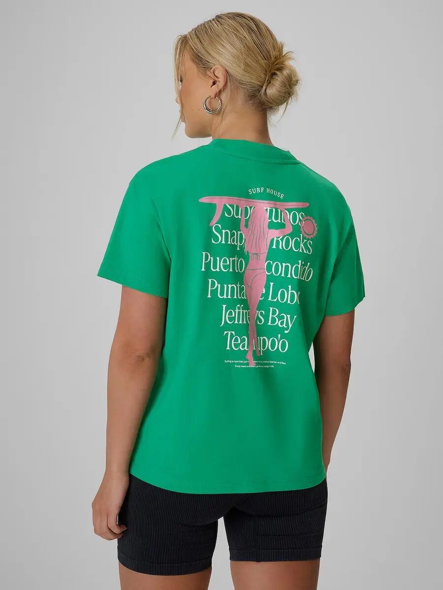 T-shirt loose z nadrukiem damski 4F 4FRSS26TTSHF4516 2/7