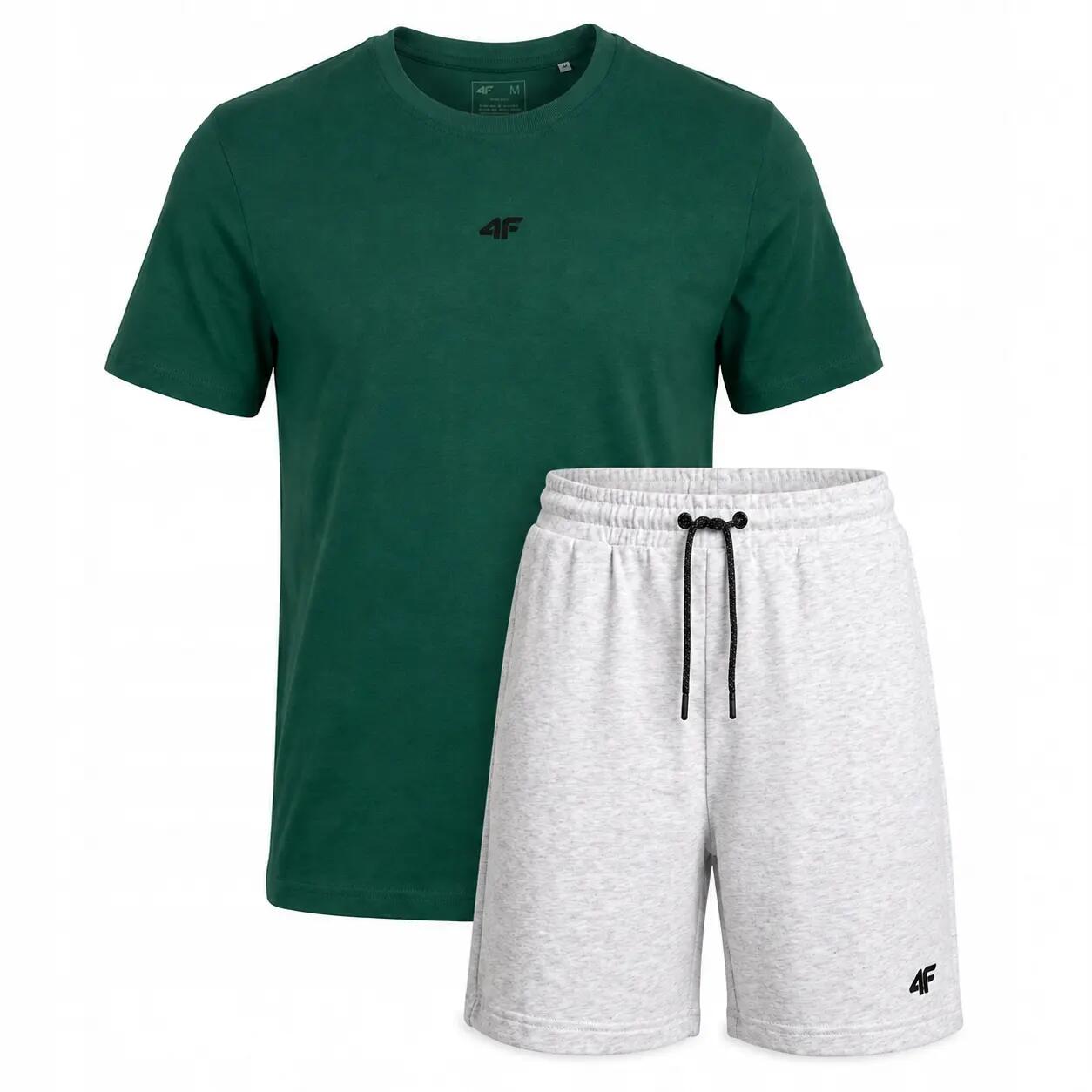 4F T-SHIRT MĘSKI + SPODENKI KOMLET ZESTAW SPORTOWY NA CO DZIEŃ XL SS26 2/8