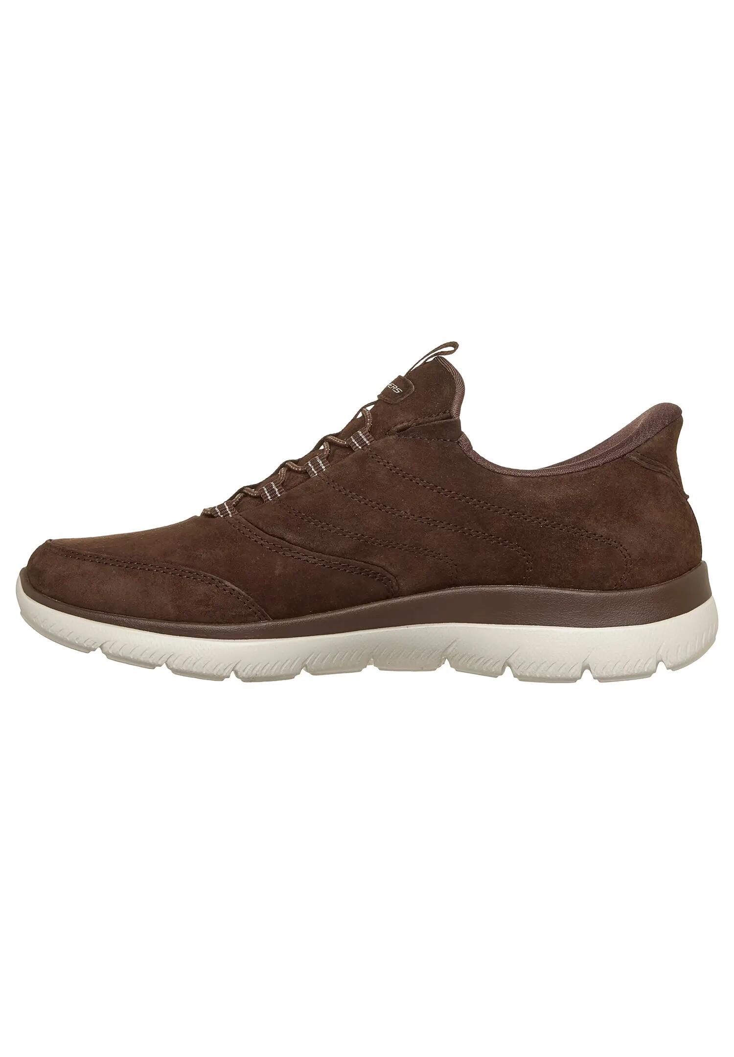 Skechers Summits Luxe Stride Sneaker Slip On Chocolate Braun 5/6