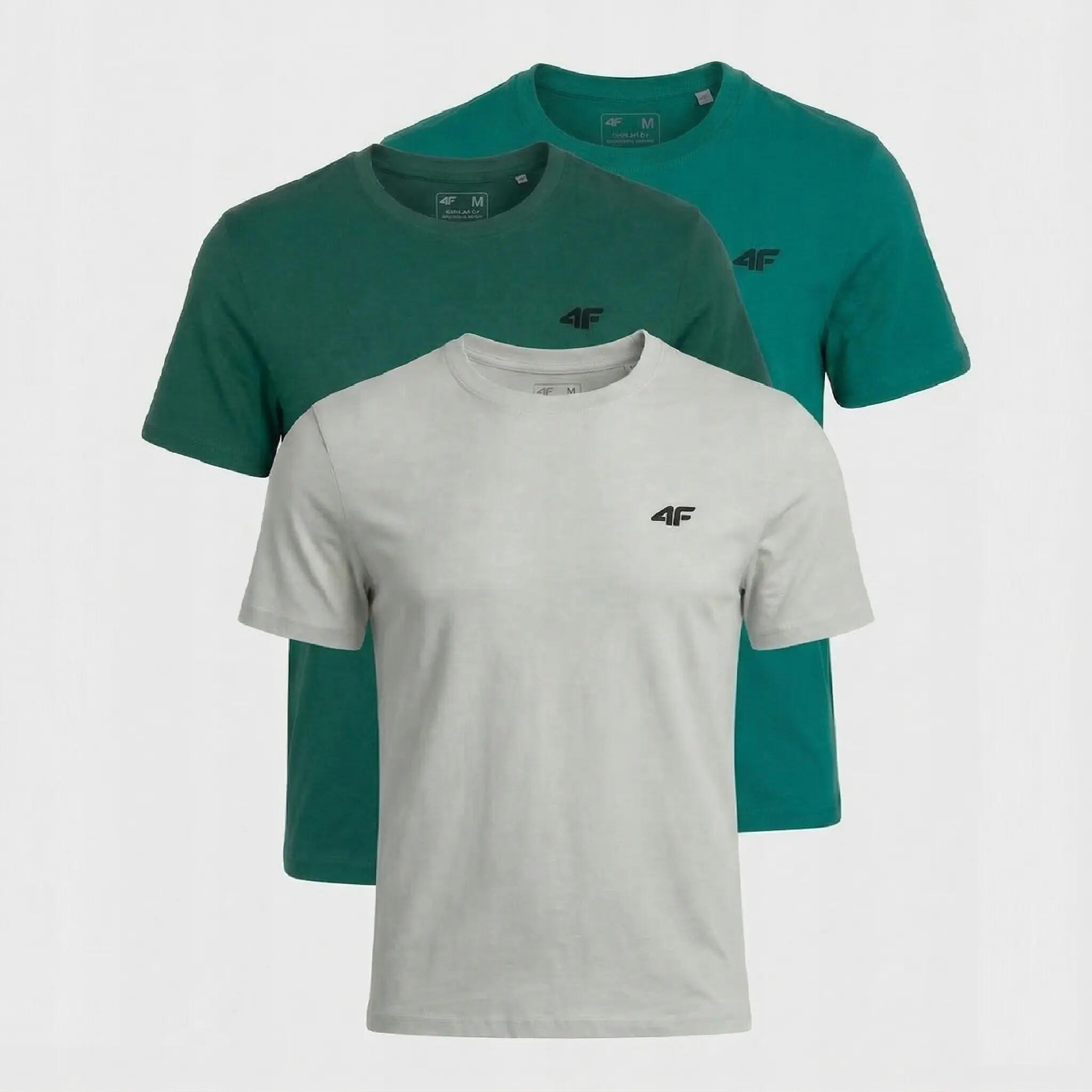 KOSZULKA MĘSKA LIMITOWANA 4F T-SHIRT KOMPLET ZESTAW 3 SZTUKI S M3948 SS26 2/9