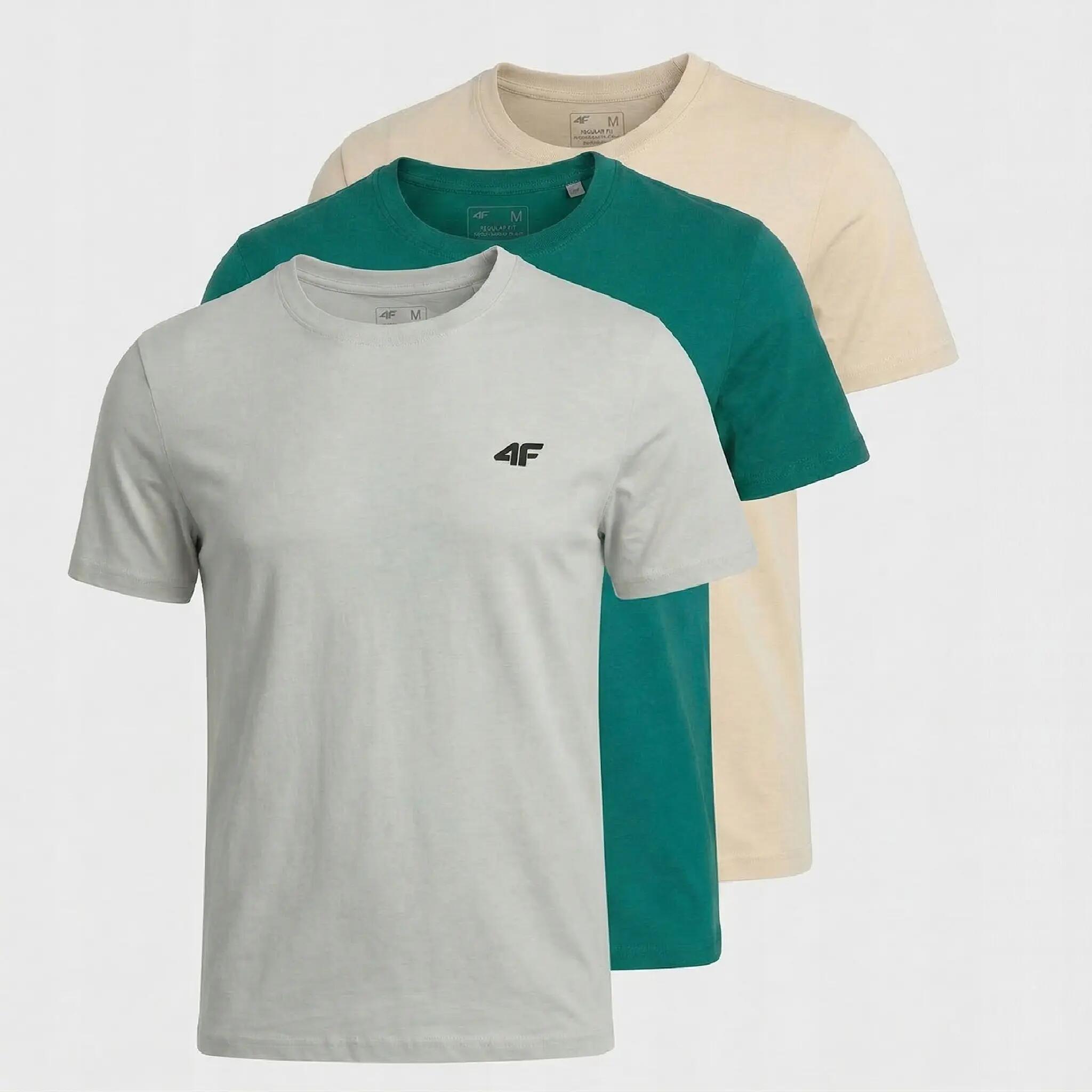 T-SHIRT MĘSKI 4F KOSZULKA LIMITOWANA KOMPLET ZESTAW 3 SZTUKI 5XL M3948 SS26 2/9