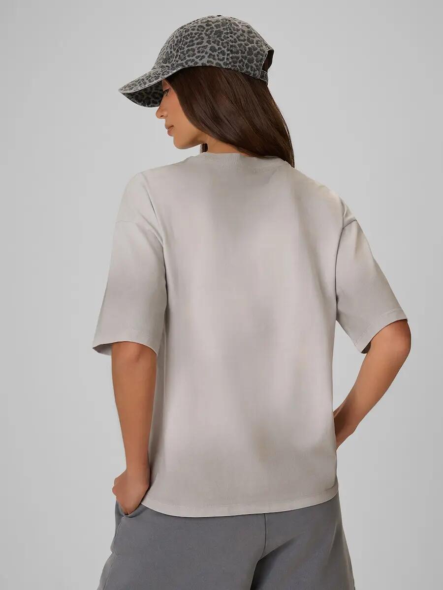 T-shirt loose z nadrukiem damski 4F 4FRSS26TTSHF4024 2/5