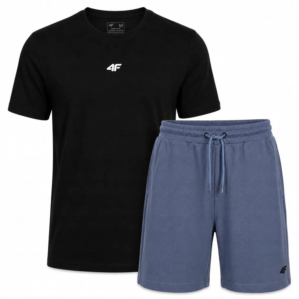 T-SHIRT MĘSKI + SPODENKI 4F KOMLET ZESTAW SPORTOWY NA CO DZIEŃ L SS26 2/8