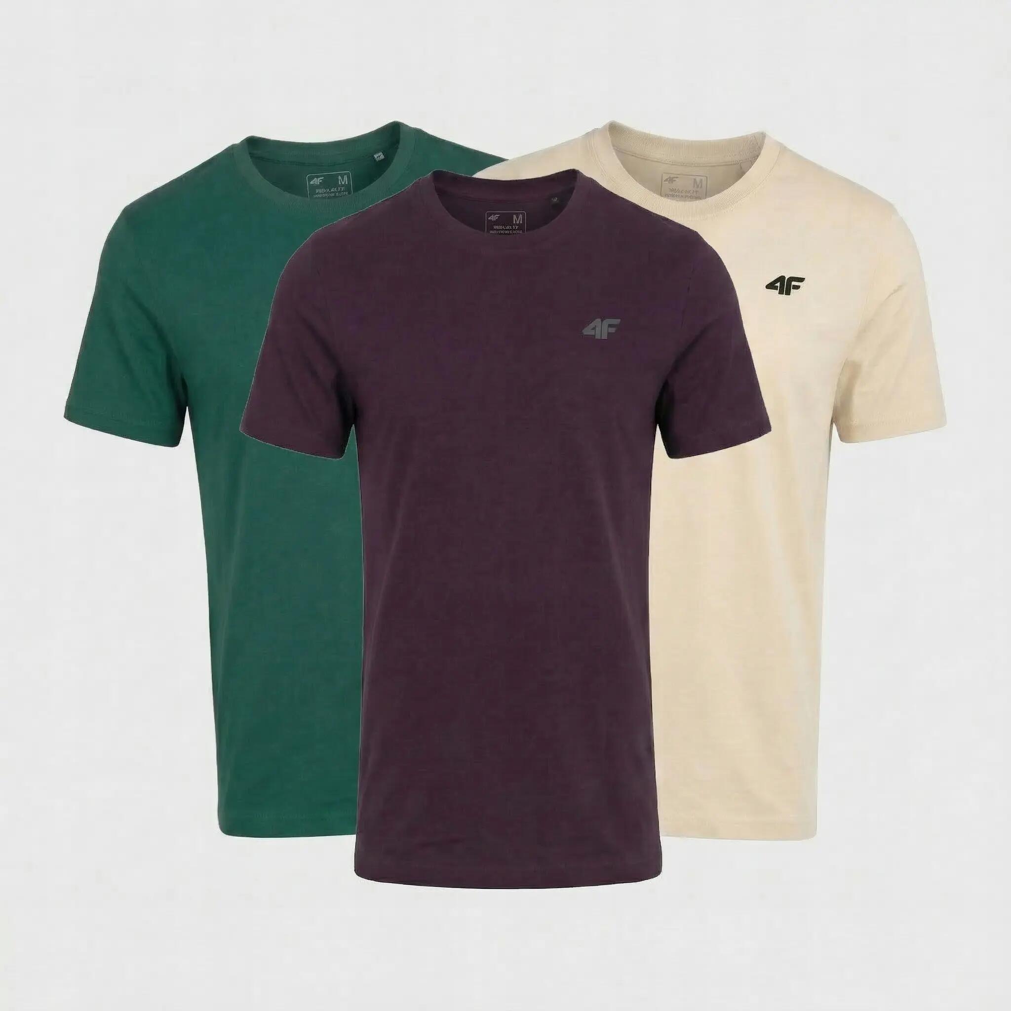 KOSZULKA MĘSKA LIMITOWANA 4F T-SHIRT KOMPLET ZESTAW 3 SZTUKI L M3948 SS26 2/9