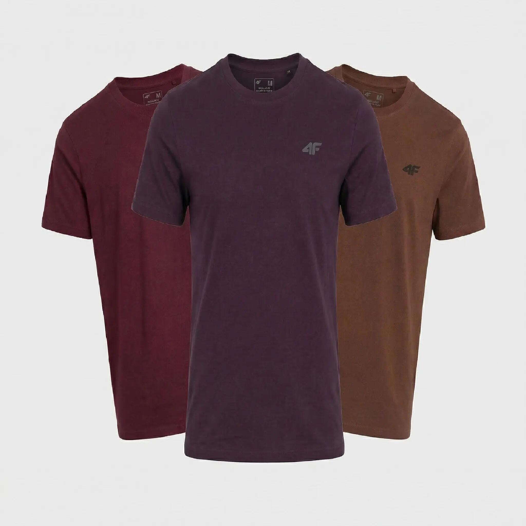 T-SHIRT MĘSKI 4F KOSZULKA LIMITOWANA KOMPLET ZESTAW 3 SZTUKI S M3948 SS26 2/9