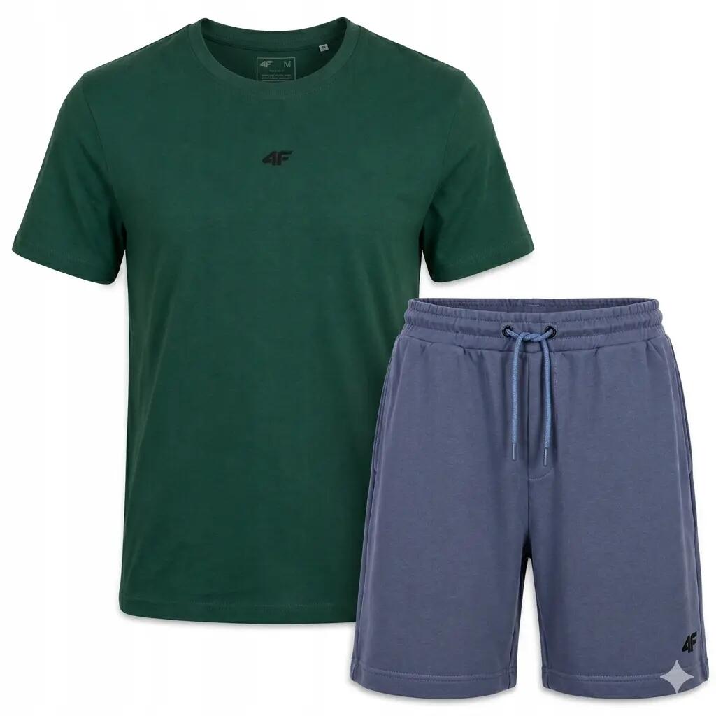 T-SHIRT MĘSKI + SPODENKI 4F KOMLET ZESTAW SPORTOWY NA CO DZIEŃ XXL SS26 2/8