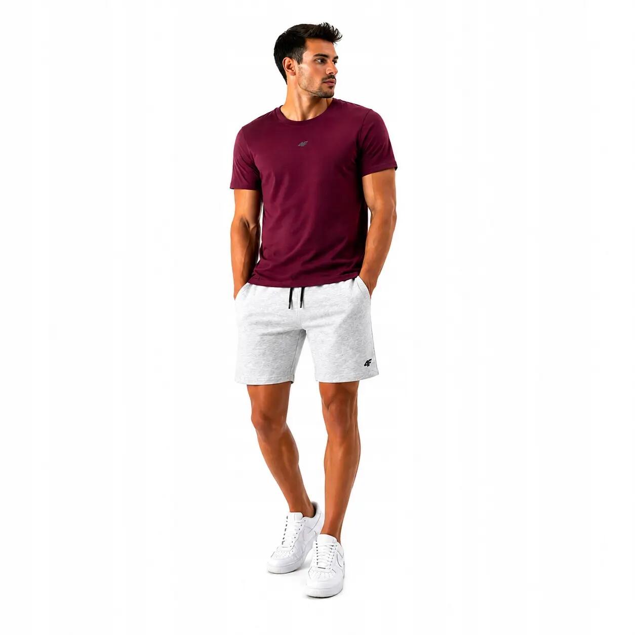 4F T-SHIRT MĘSKI + SPODENKI KOMLET ZESTAW SPORTOWY NA CO DZIEŃ XXL SS26 1/8