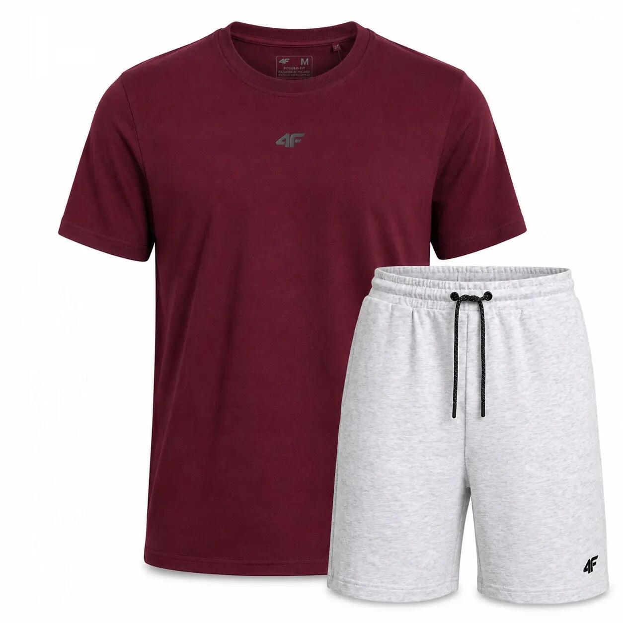 4F T-SHIRT MĘSKI + SPODENKI KOMLET ZESTAW SPORTOWY NA CO DZIEŃ XXL SS26 2/8