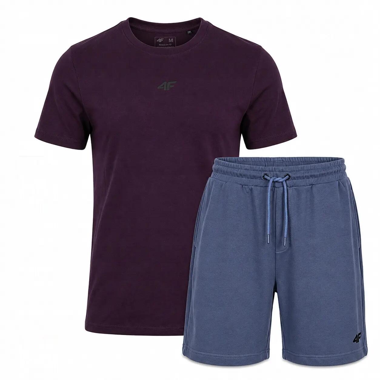 T-SHIRT MĘSKI + SPODENKI 4F KOMLET ZESTAW SPORTOWY NA CO DZIEŃ XXL SS26 2/8