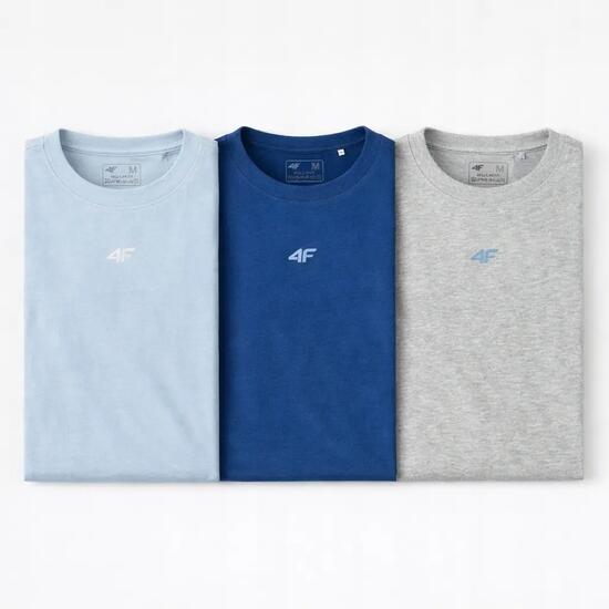 T-SHIRT MĘSKI 4F KOMPLET 3 SZTUKI KOLEKCJA LIMITOWANA XXL M3947 SS26
