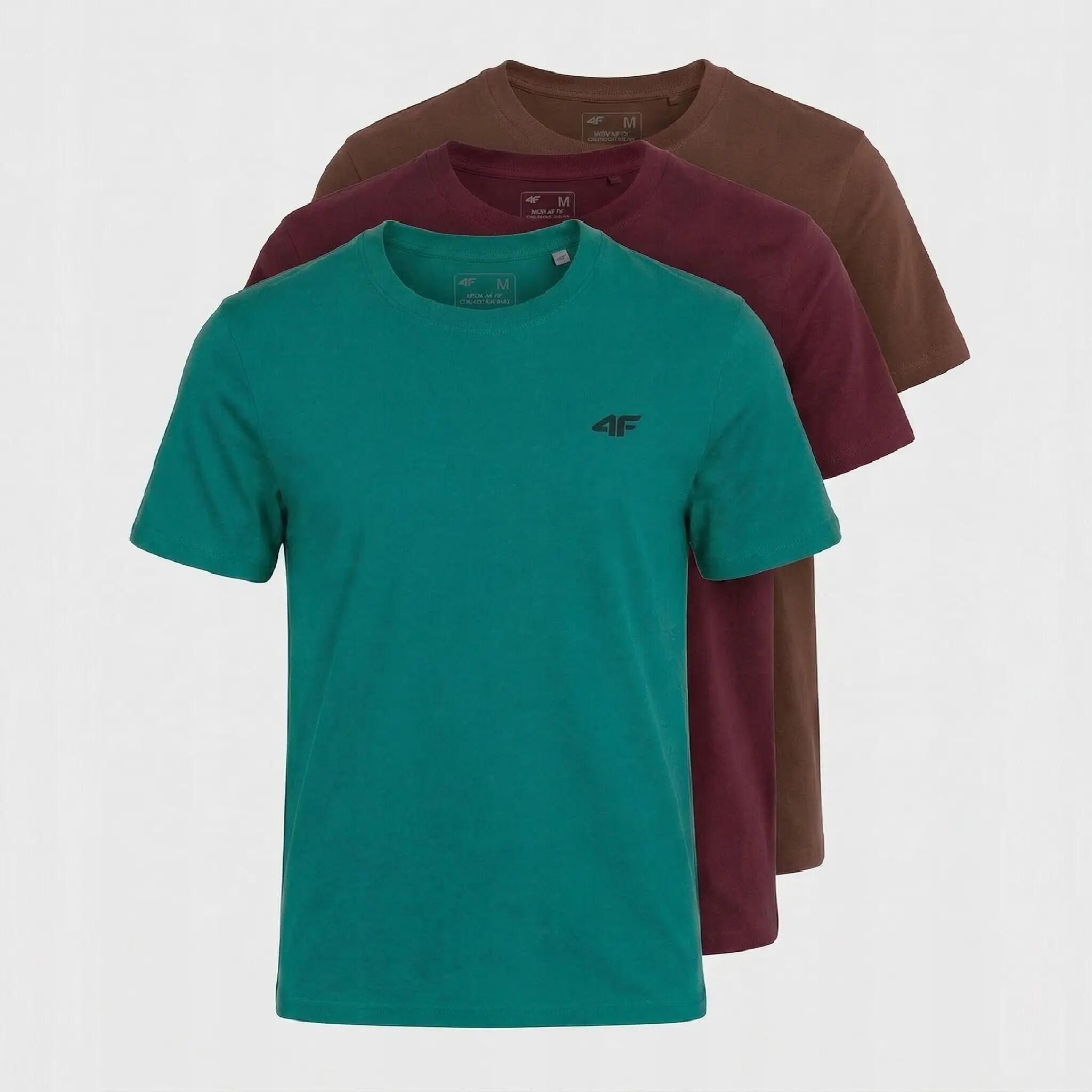 T-SHIRT MĘSKI 4F KOSZULKA LIMITOWANA KOMPLET ZESTAW 3 SZTUKI S M3948 SS26 2/9