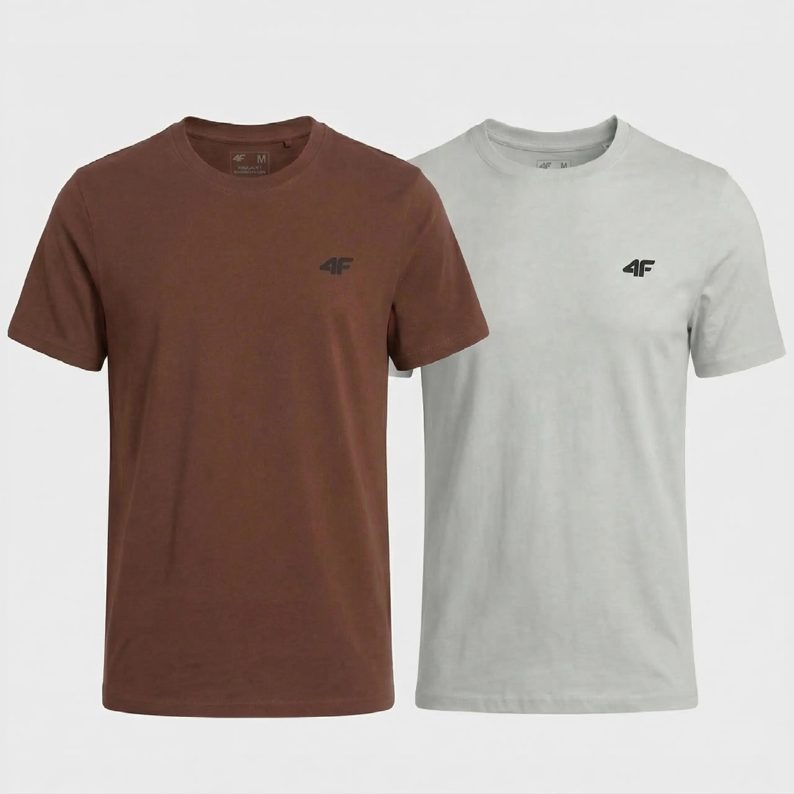 KOSZULKA MĘSKA LIMITOWANA 4F T-SHIRT KOMPLET ZESTAW 2 SZTUKI S M3948 SS26 1/6