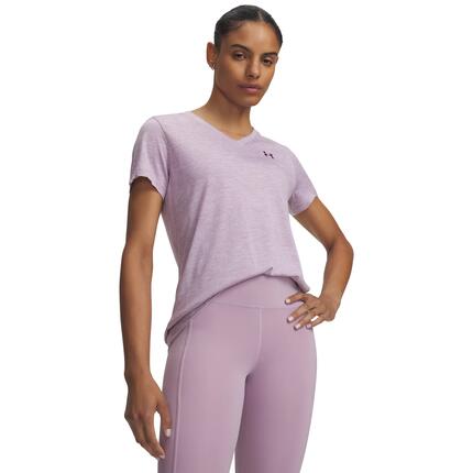 TShirt für , VAusschnitt, lose Passform Damen Leuchtend Pink