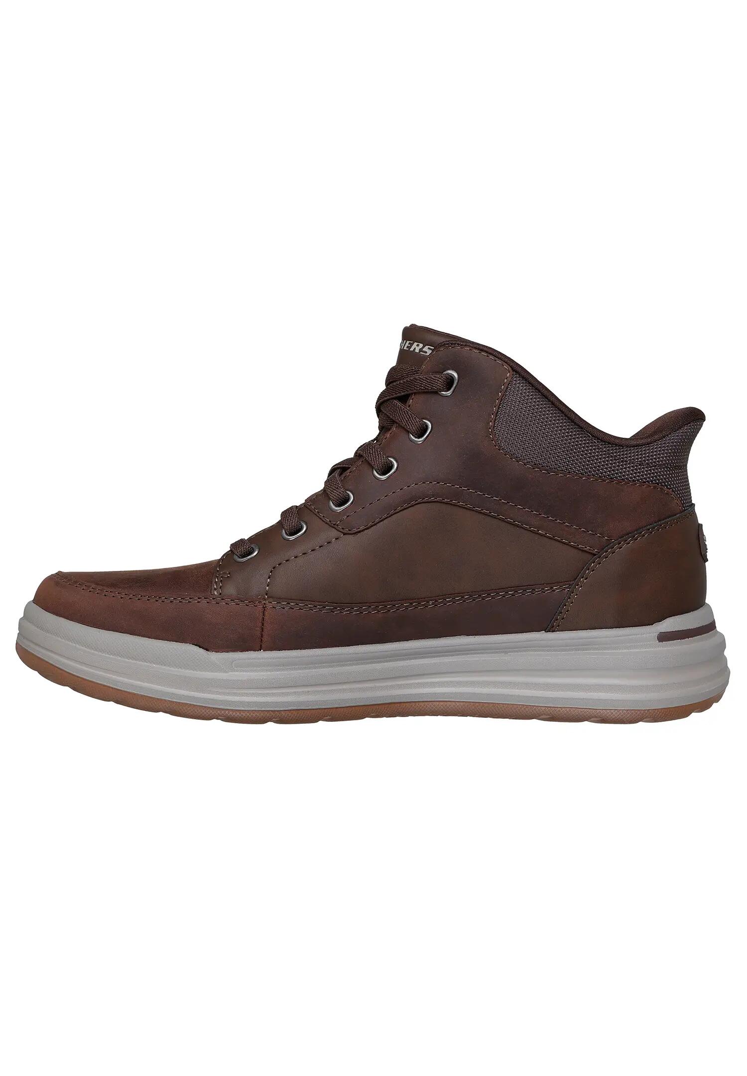 Skechers Herren Sterling Rogan Slip On Schuhe Leder Brown 2/7