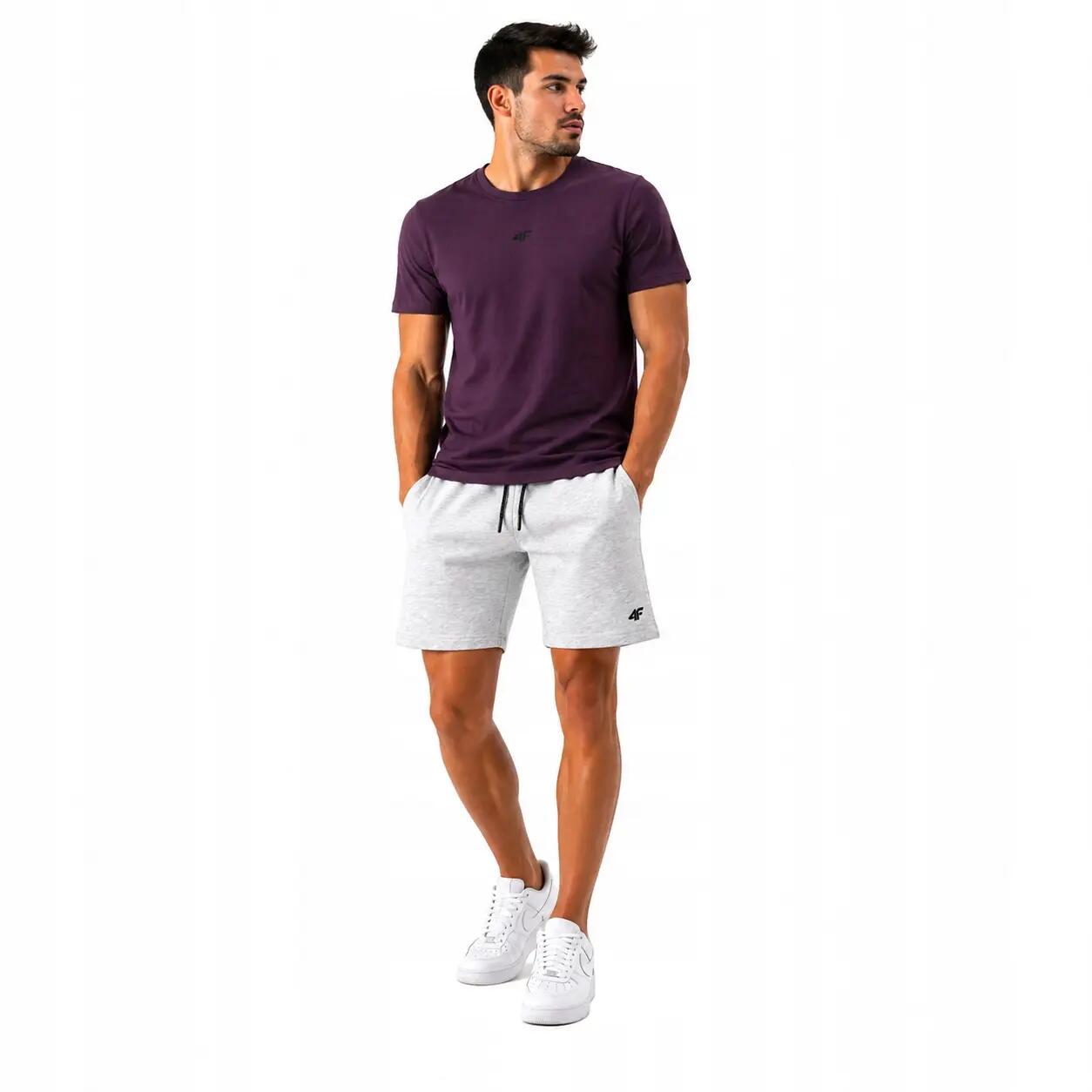 4F T-SHIRT MĘSKI + SPODENKI KOMLET ZESTAW SPORTOWY NA CO DZIEŃ XL SS26 1/8