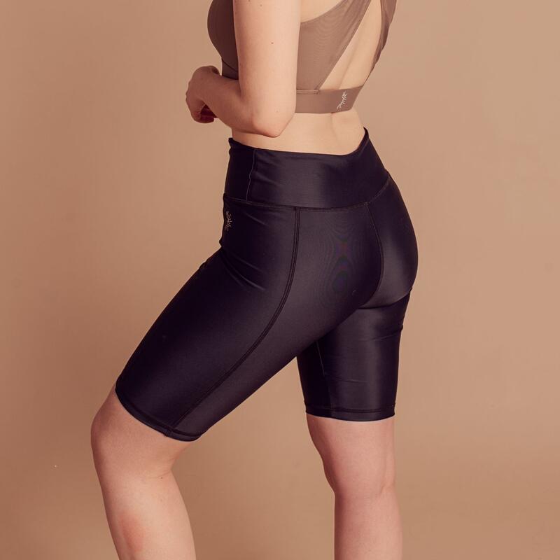 SHORT CYCLISTE GAINANT TAILLE HAUTE FITNESS ET YOGA