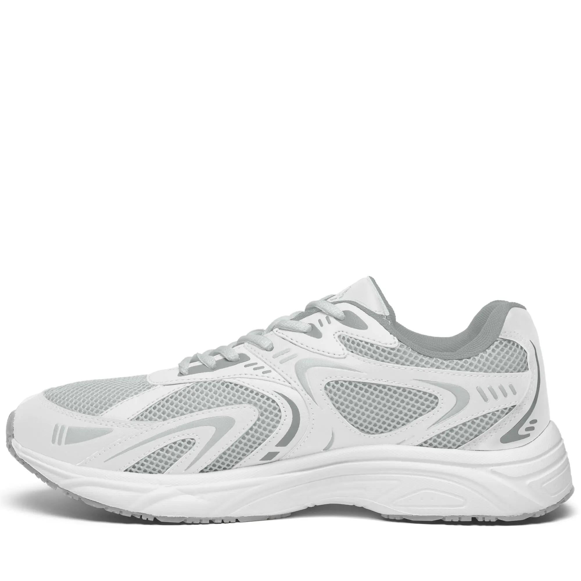 Sneakers bassa da uomo donna in poliestere bianco da fitness 4/5