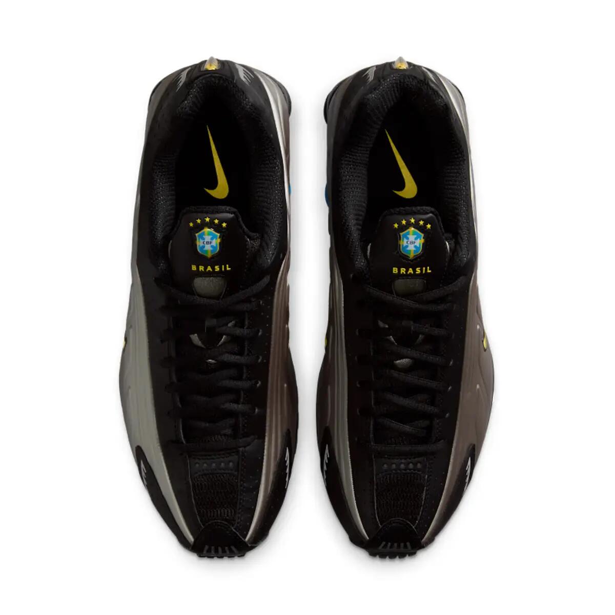 Scarpe Nike Shox R4 Nero/Giallo 5/6