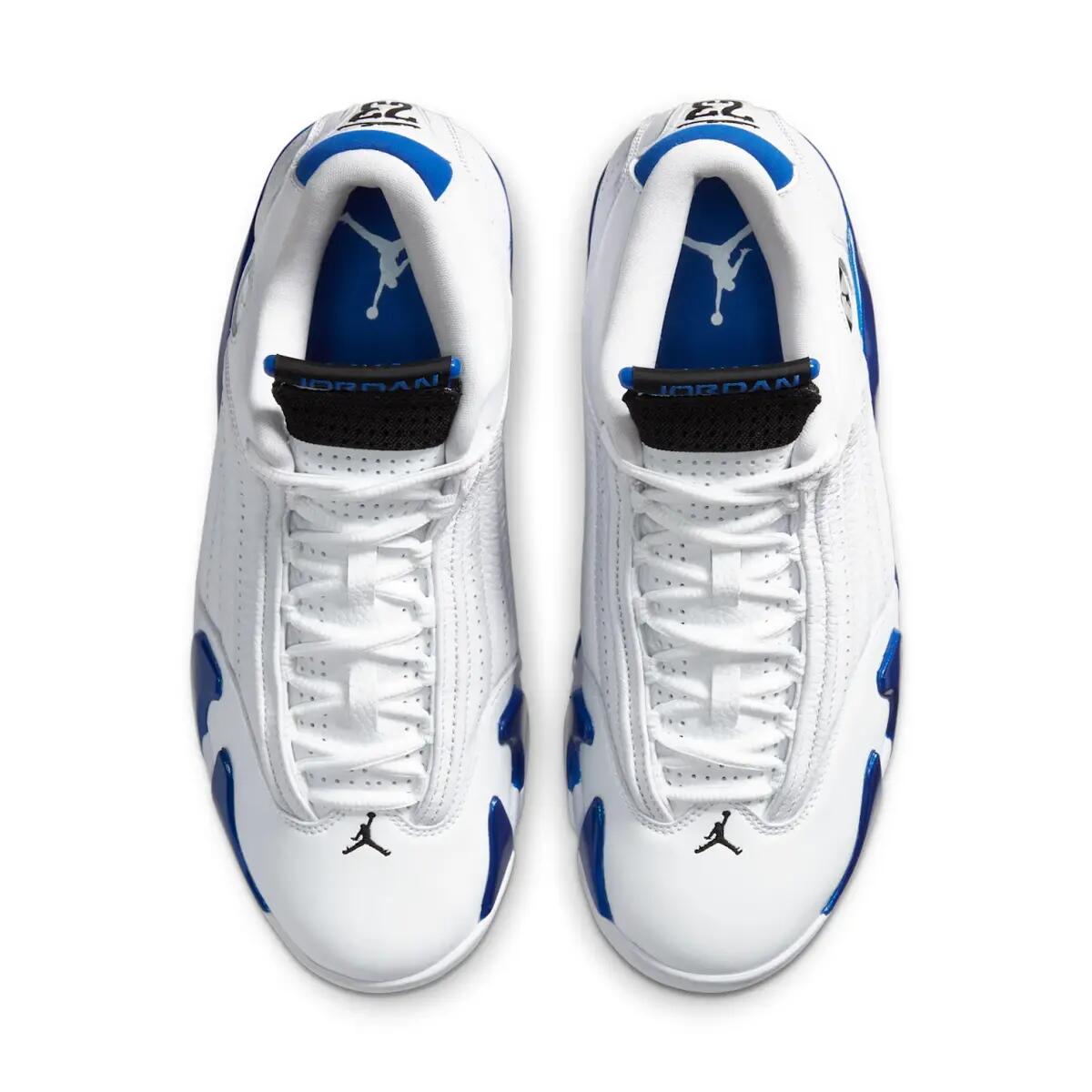 Jordan 14 Retro White Hyper Royal 4/6