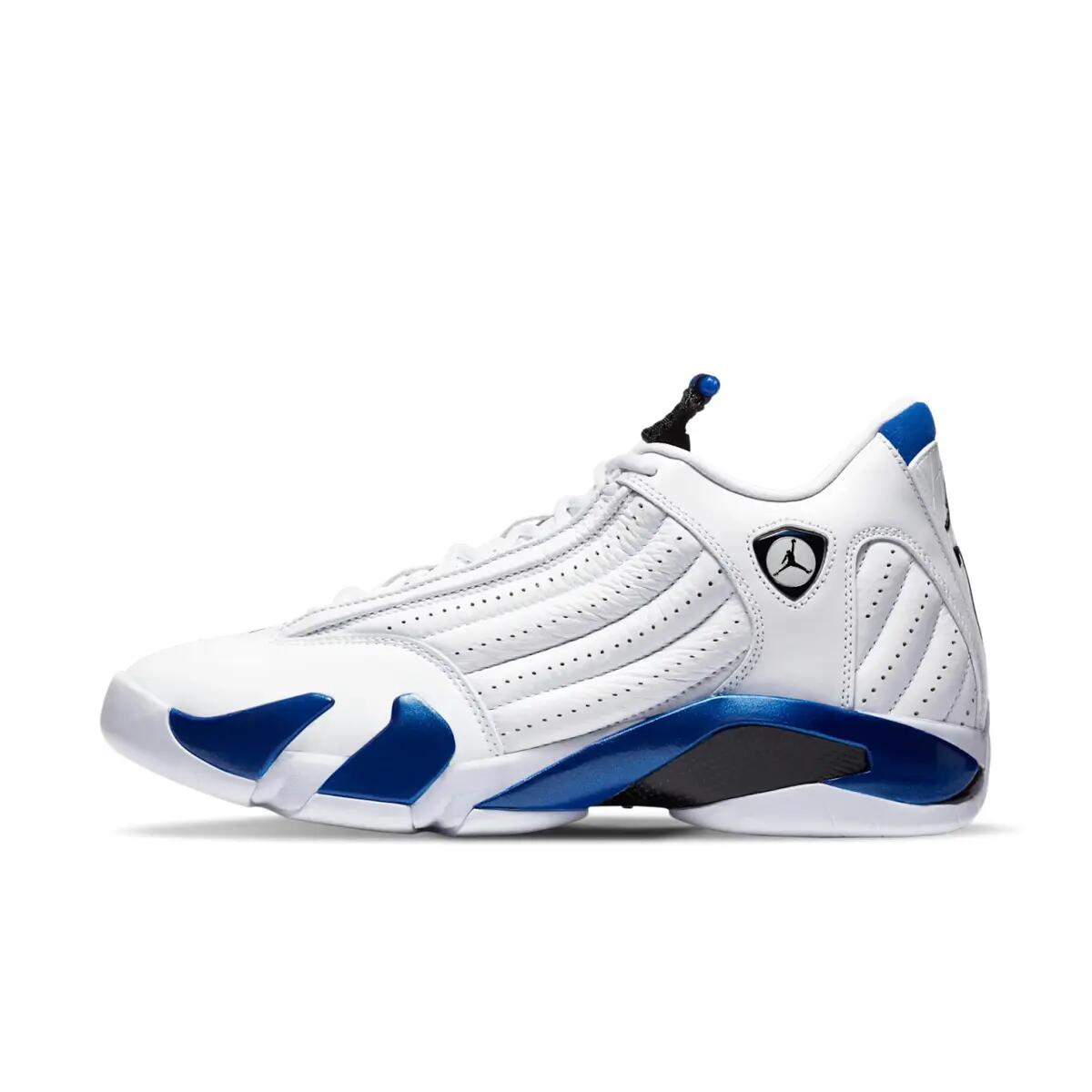 Jordan 14 Retro White Hyper Royal 2/6