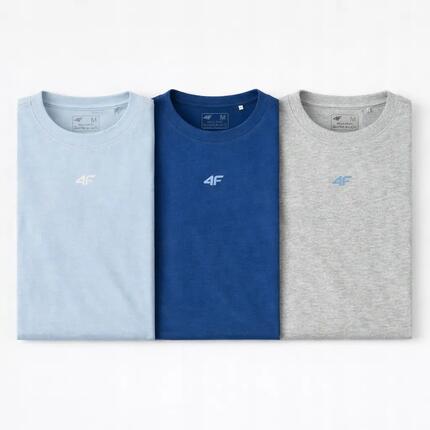 T-SHIRT MĘSKI 4F KOMPLET 3 SZTUKI KOLEKCJA LIMITOWANA XXL M3947 SS26