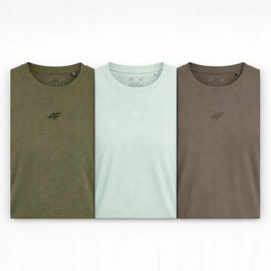KOSZULKA MĘSKA 4F T-SHIRT LIMITOWANY KOMPLET ZESTAW 3 SZTUKI XXL M3947 SS26