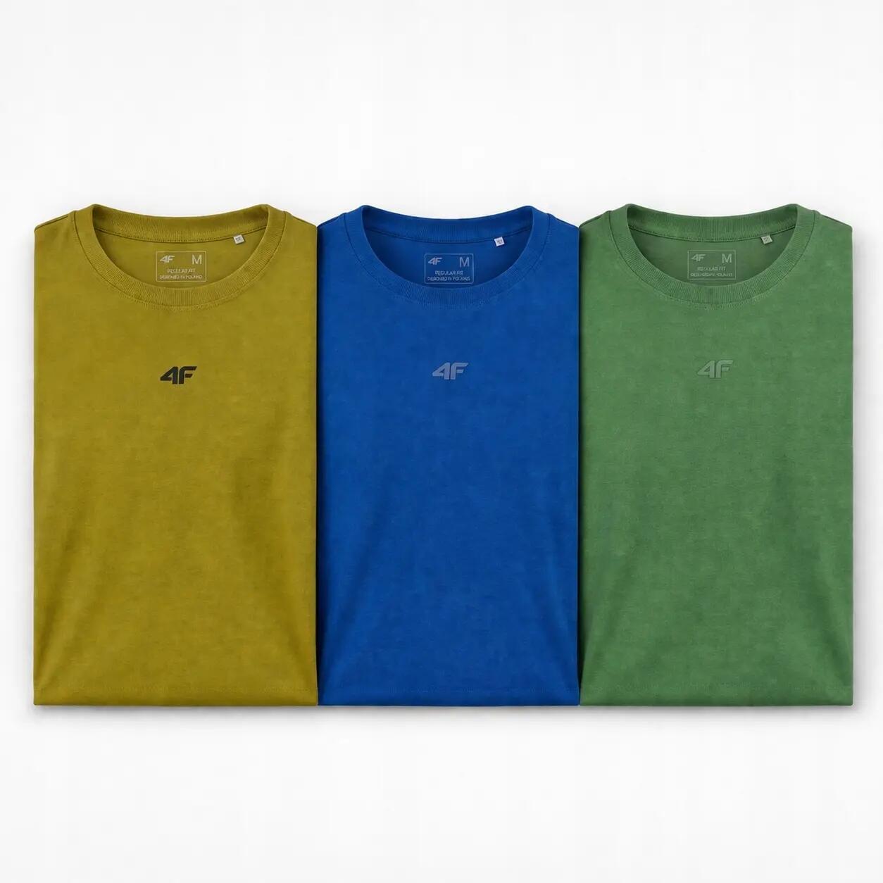 KOSZULKA MĘSKA T-SHIRT 4F KOMPLET LIMITOWANY ZESTAW 3 SZTUKI 3XL M3947 SS26 1/8