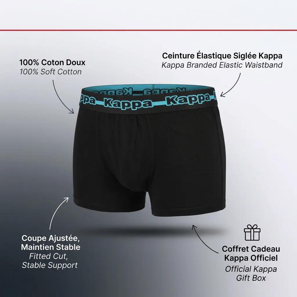 Confezione da 4 Boxer Uomo KAPPA - Cotone, Cofanetto Regalo 5/7