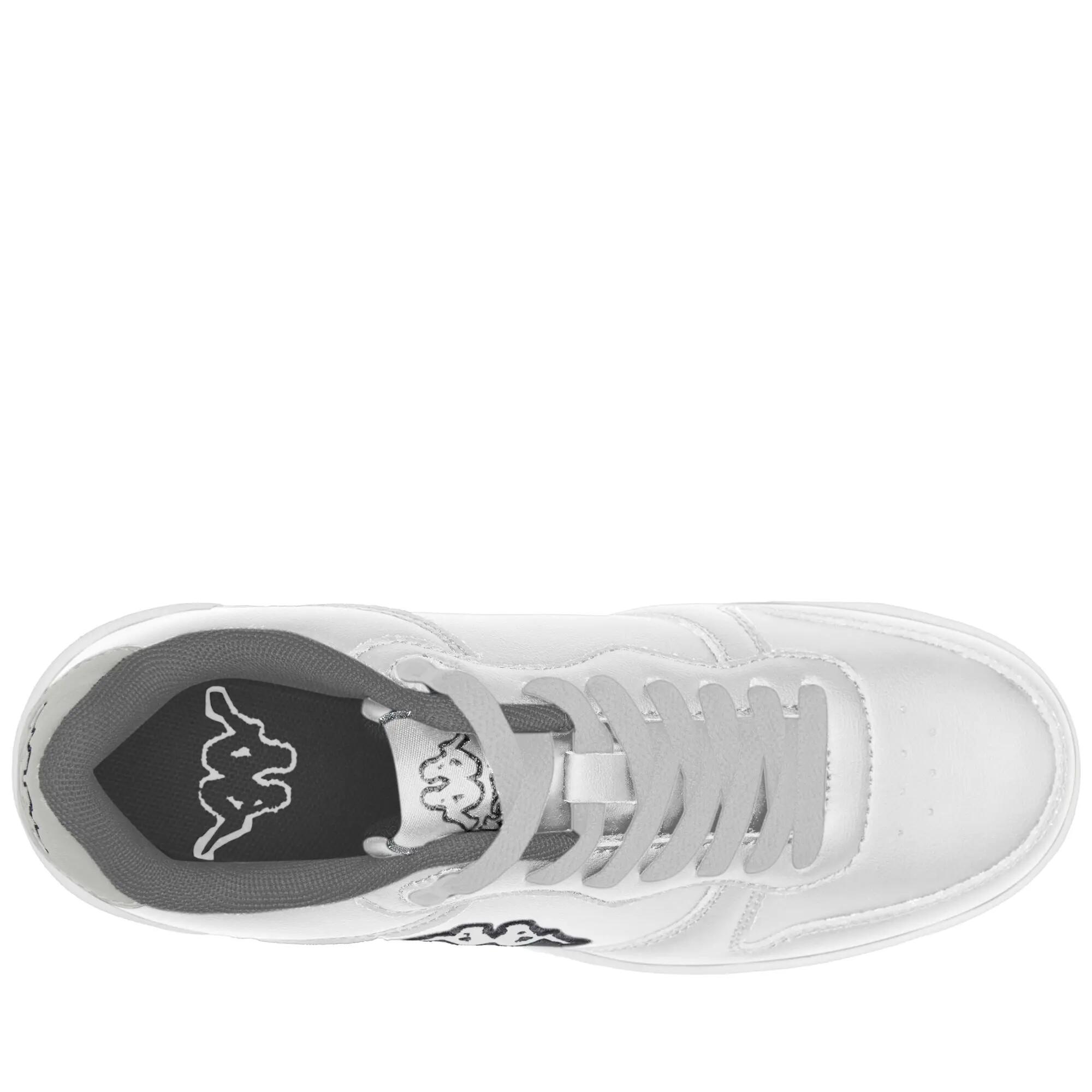 Sneakers bassa da donna in poliestere bianco da fitness 5/5