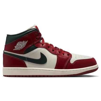 Nike Air Jordan 1 Mid Rood/Wit/Groen