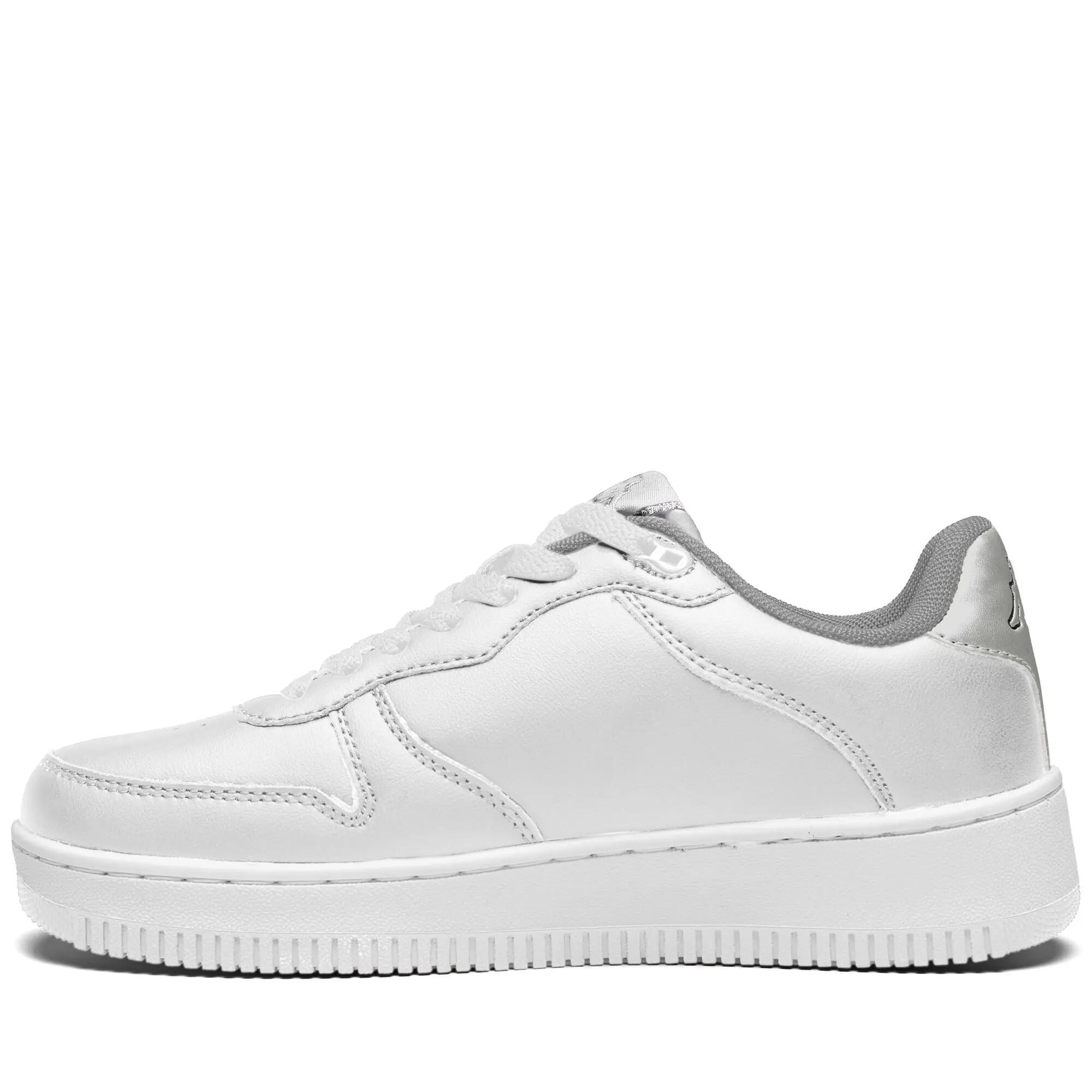 Sneakers bassa da donna in poliestere bianco da fitness 4/5