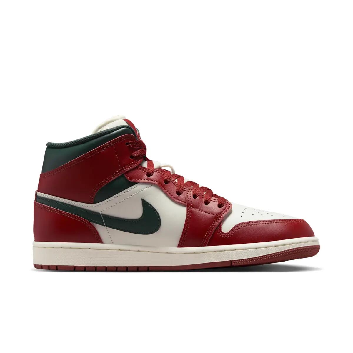 Zapatillas Nike Air Jordan 1 Mid Rouge/Blanc/Vert 4/6