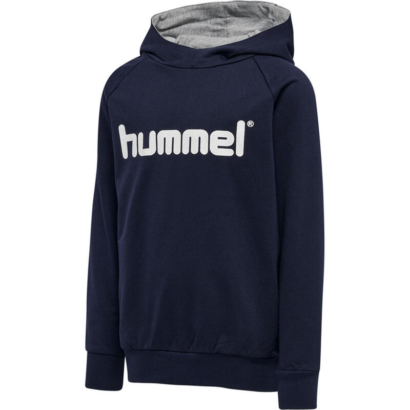 Felpa con cappuccio per bambini Hummel Cotton Logo