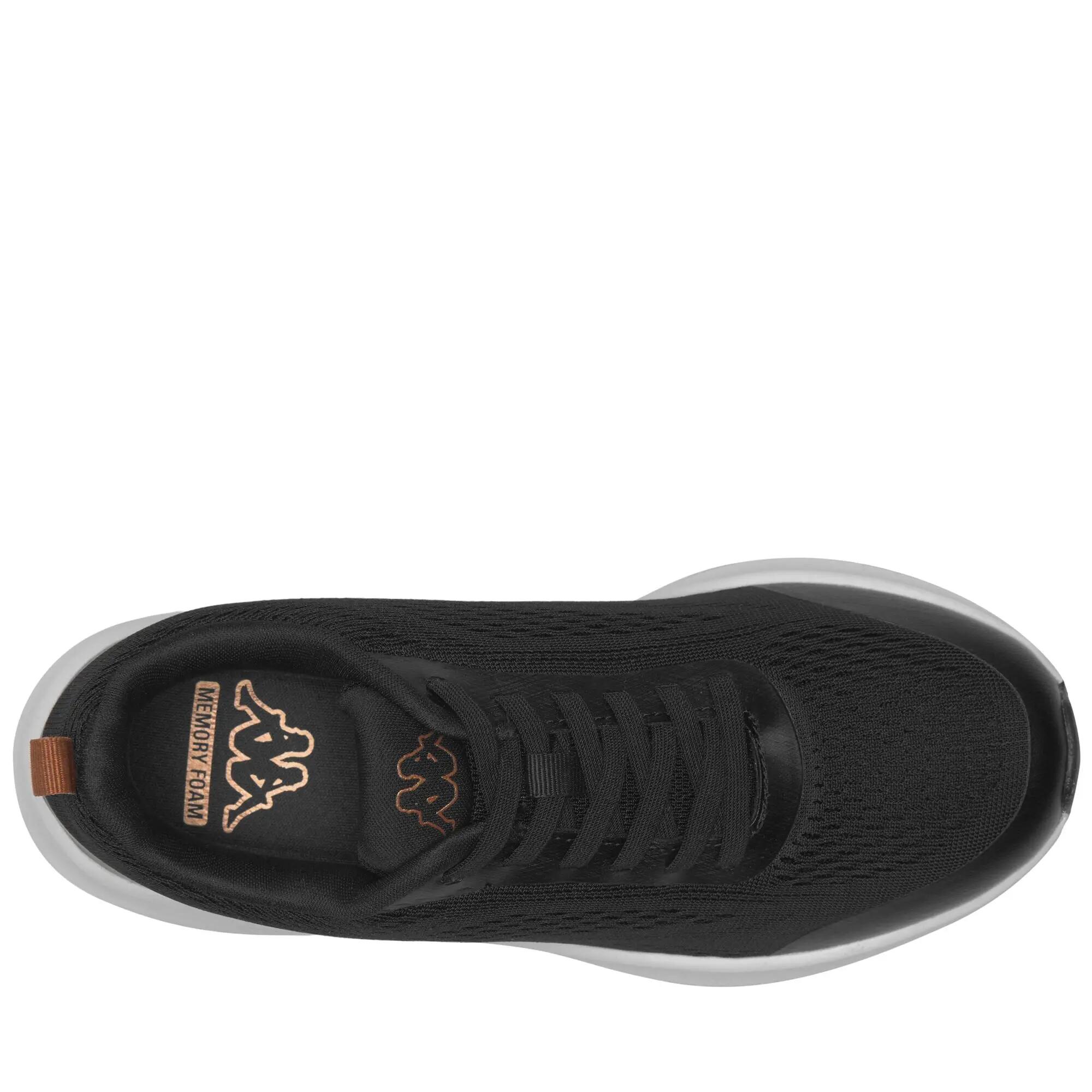 Sneakers bassa da donna in poliestere nero da fitness 5/5