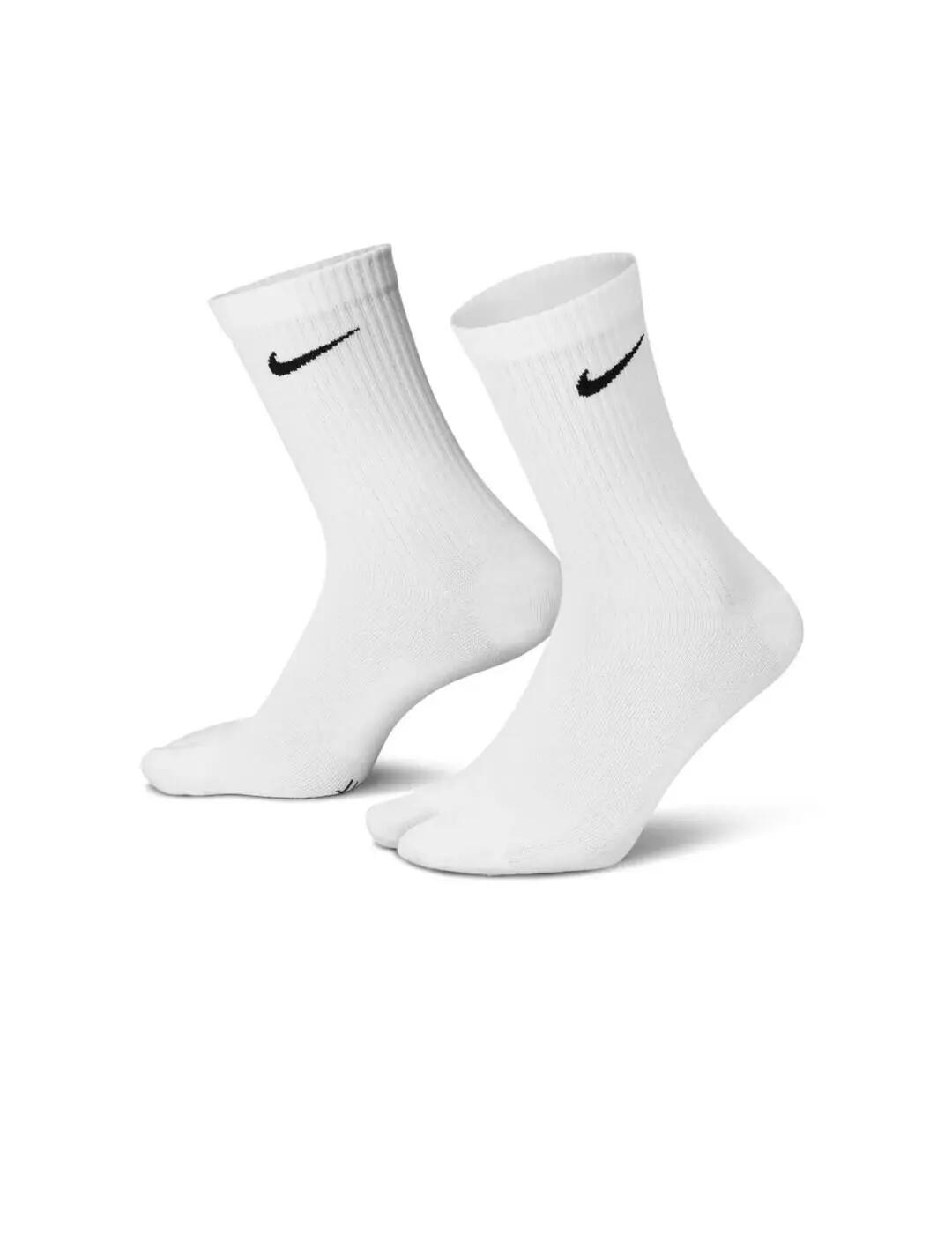 Calcetines para  Nike Everyday plus "rift"  Blanco 3/4