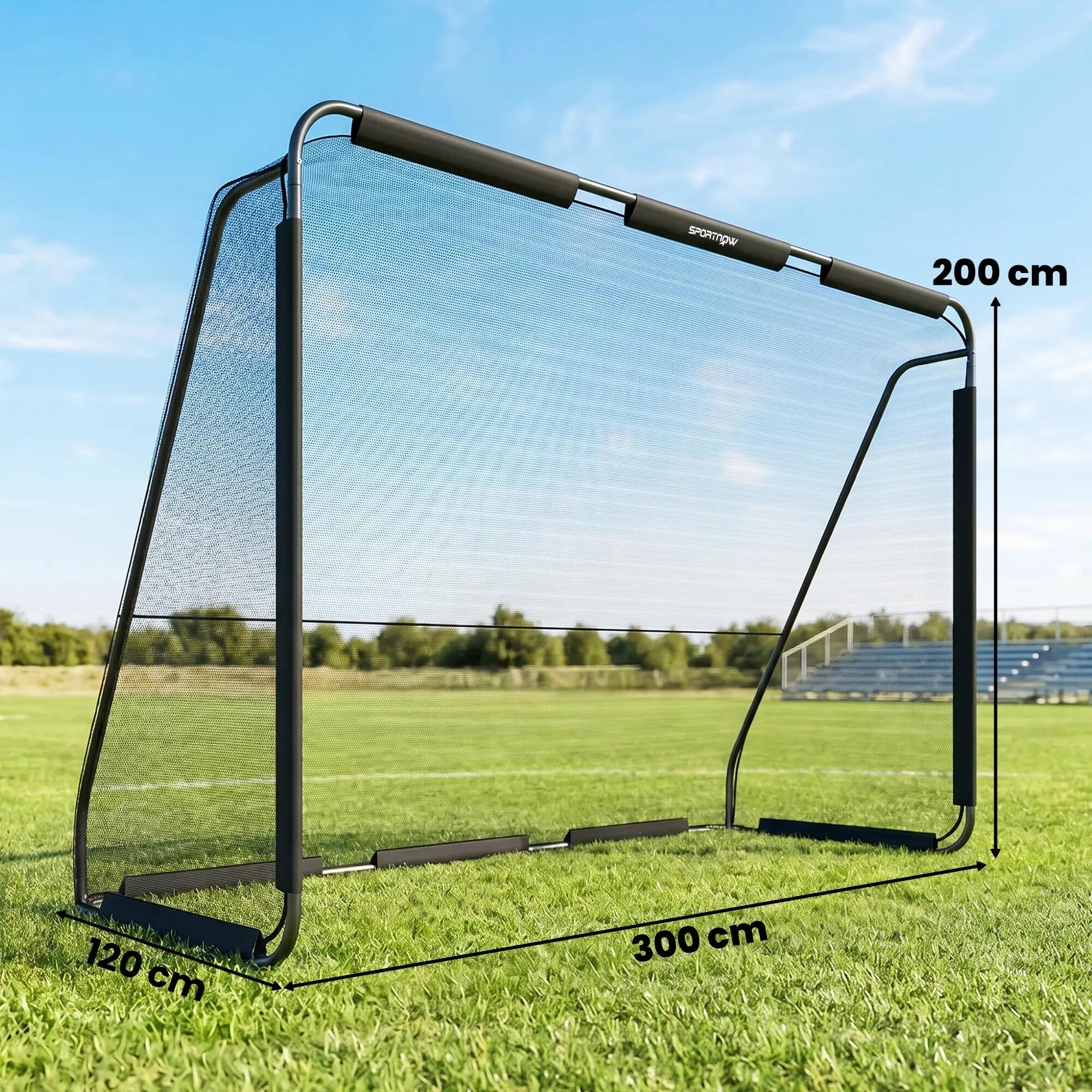 Baliza de Futebol SPORTNOW 300x120x200 cm Preto 2/9