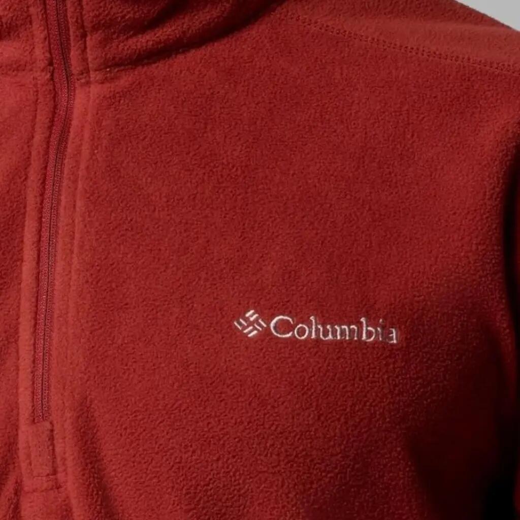 Sweat-shirt Columbia Modèle Klamath Range Ii Half Zip Couleur Rouge 4/5