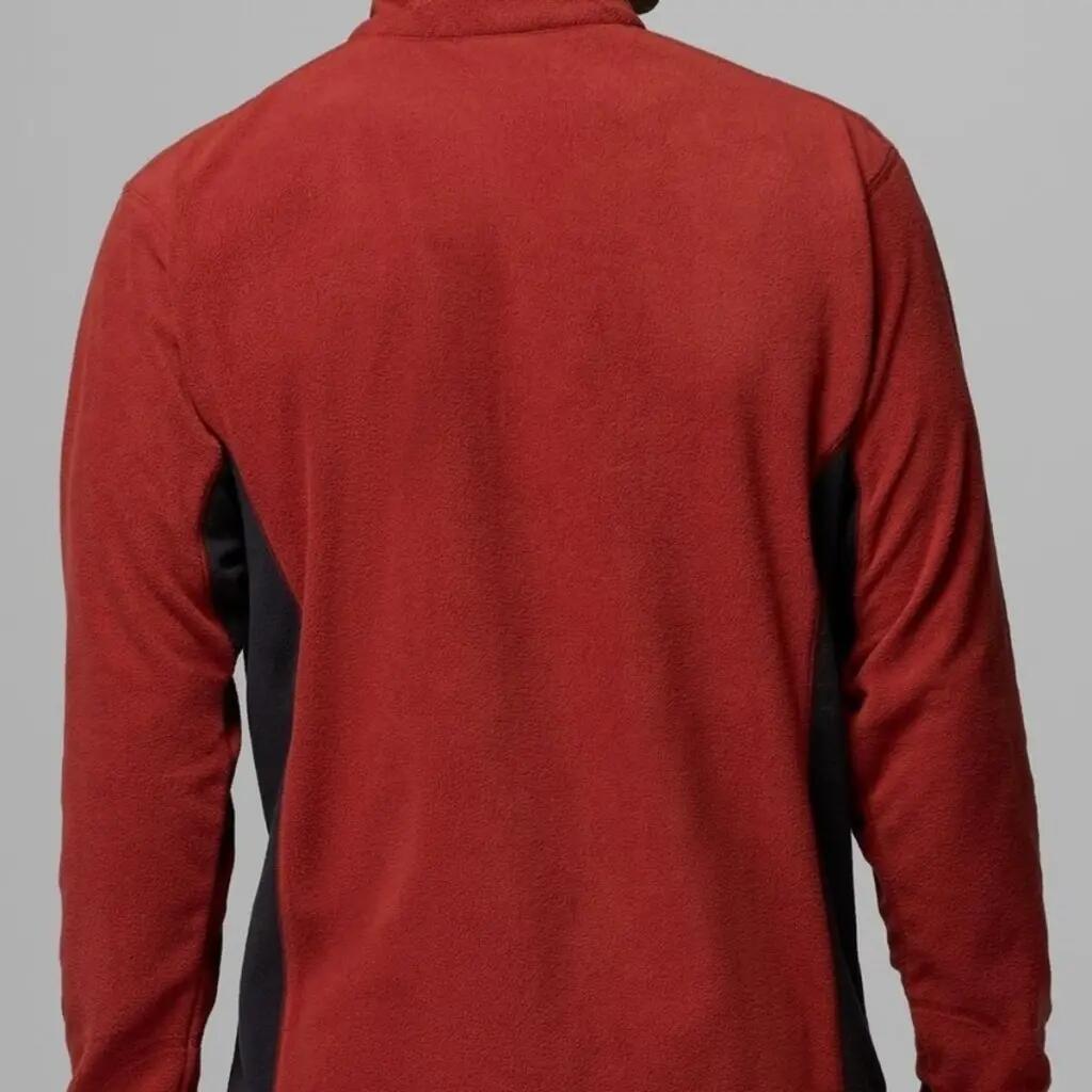 Sweat-shirt Columbia Modèle Klamath Range Ii Half Zip Couleur Rouge 3/5