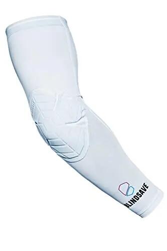 Beschermmouw - Teamsport - Unisex - BLINDSAVE - Adaptieve padding - Wit 2/4